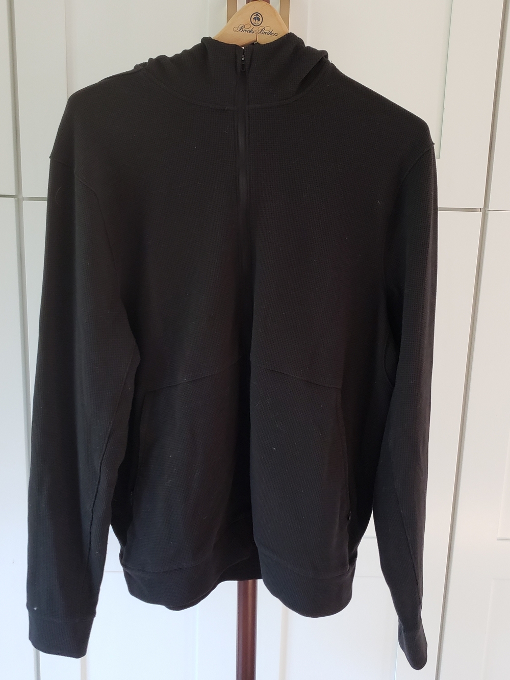 Lululemon Shift Stitch Full Zip Hoodie Mens Large Black Sweatshirt